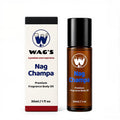 WagsMarket - Nag Champa Perfume Oil, from 0.33oz Roll On to 4oz Glass Bottle (1oz Roll-On)