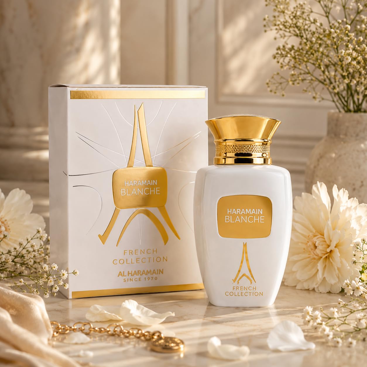 Al Haramain Blanche French Collection - Arabian Perfume for Women and Men - Unisex Perfume - Long Lasting Cologne for Men and Women - 3.3 oz