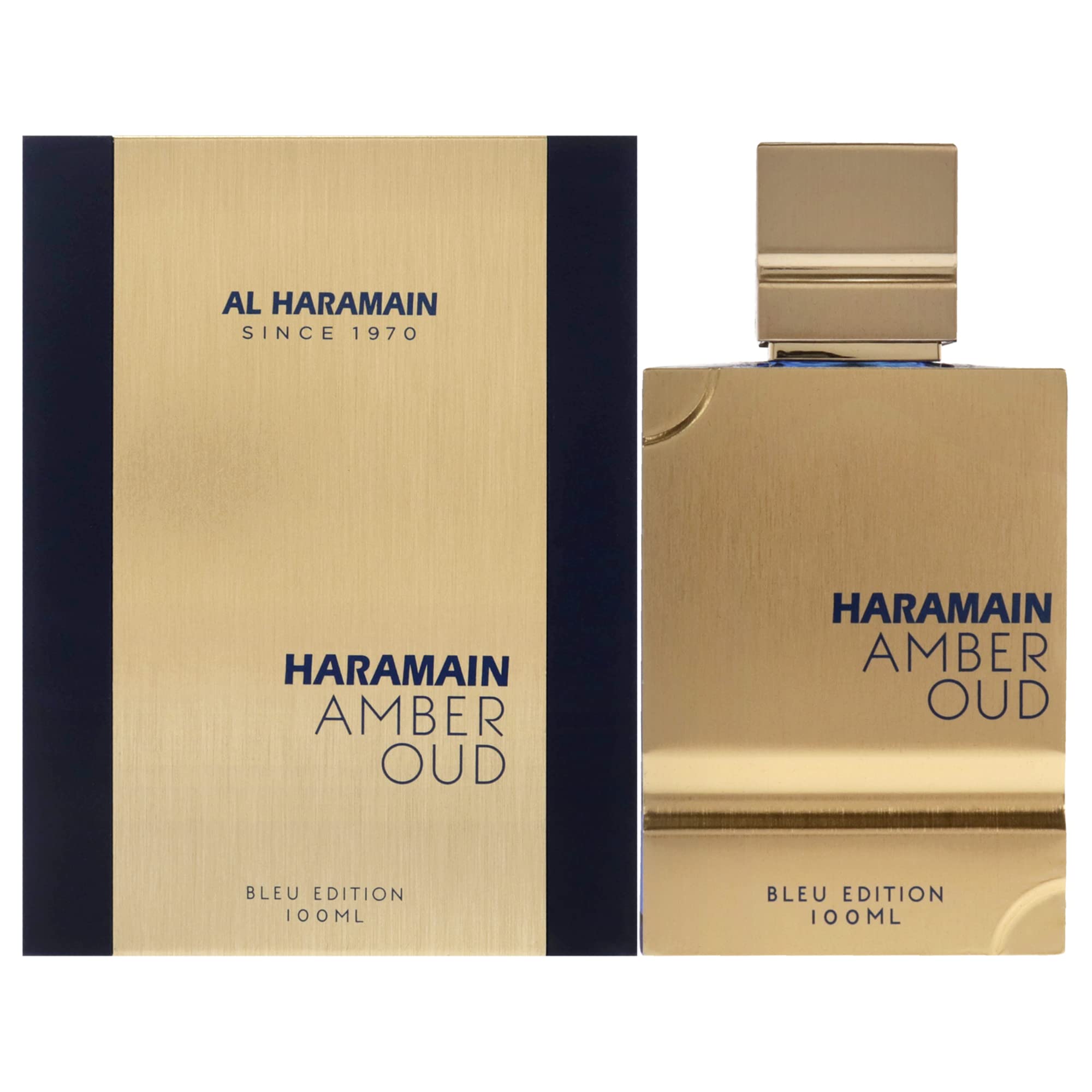 Al Haramain Amber Oud Blue Edition Eau De Parfum Spray 100ml (3.4 oz) - Unisex Arabian Perfume for Women & Men, Long-Lasting Arabic Fragrance, Premium EDP Cologne Spray