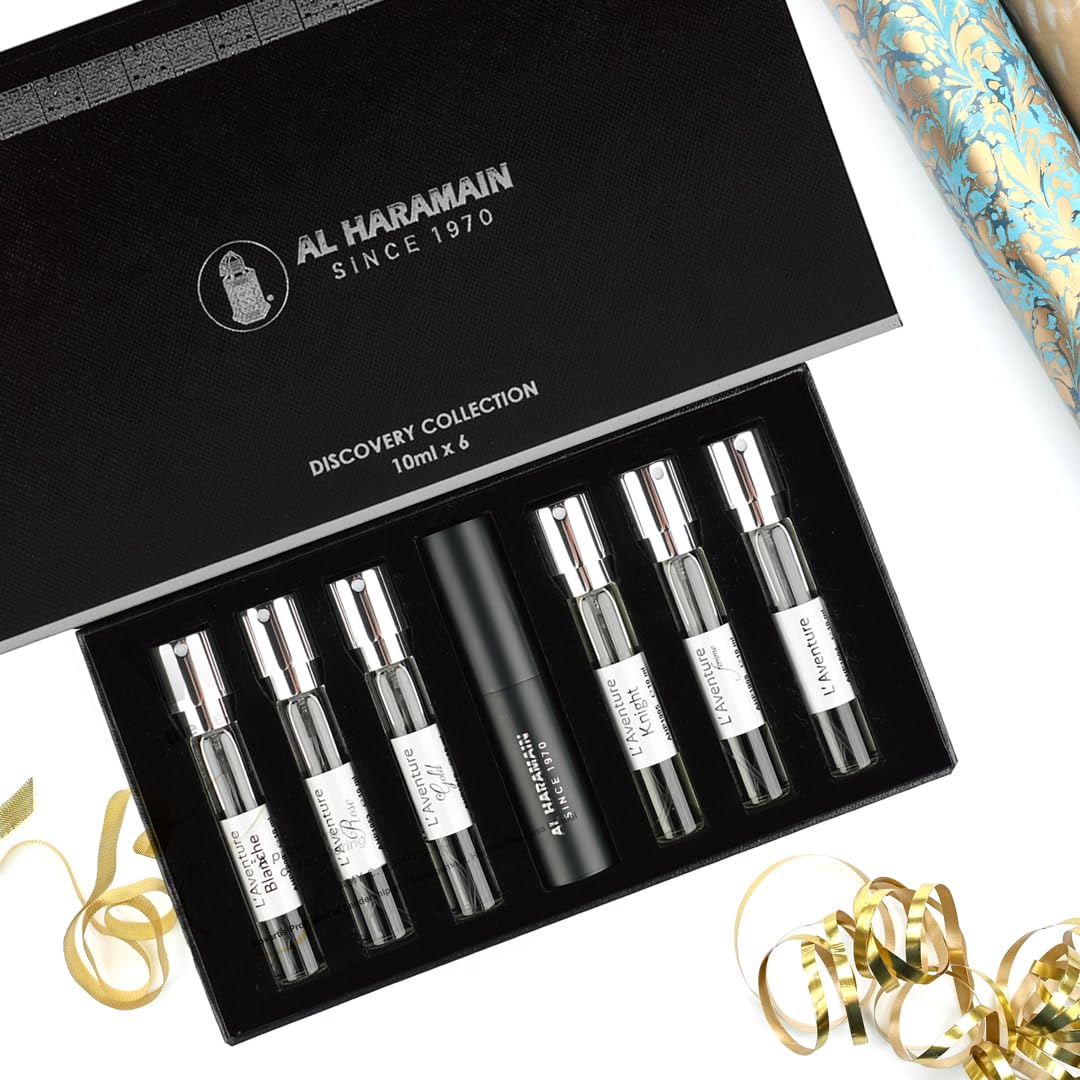 Discovery Collection - Laventure by Al Haramain for Unisex Adult - 6 Pc Mini Gift Set 0.33oz LAventure EDP Spray (Mini), Perfume Atomiser