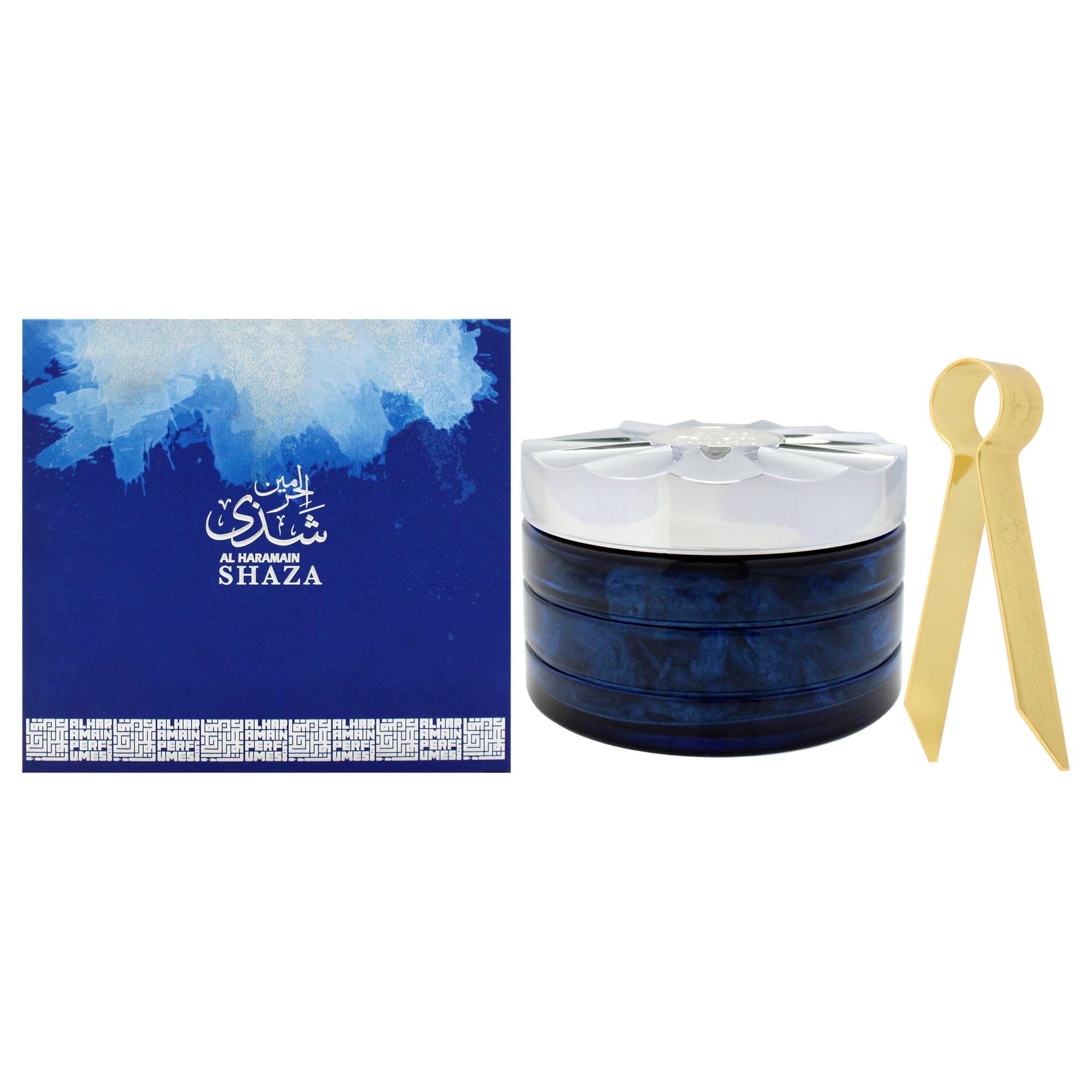 Shaza Silver Oudh Maal Attar by Al Haramain for Unisex - 2.5 oz Bukhoor