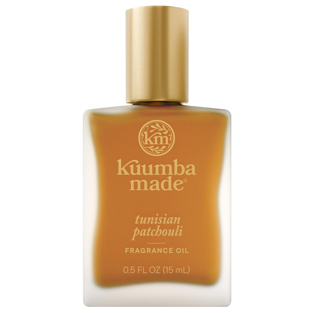 Kuumba Made Tunisian Patchouli Fragrance Oil, Long-Lasting Scented Oil Perfume Roller, Vegan, Alcohol-Free, 0.5 oz