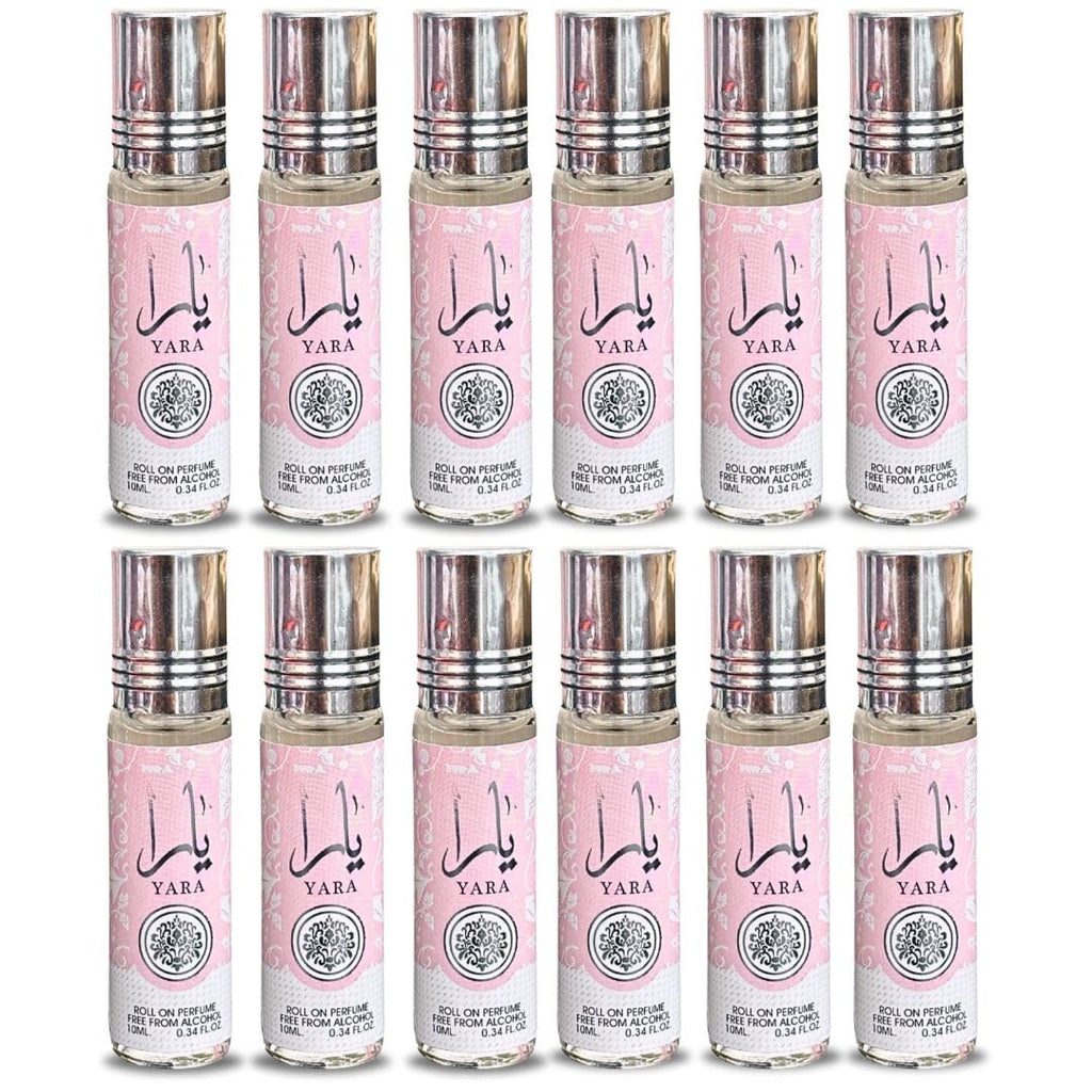 Lattafa Yara Roll-On Perfume Oil - 0.34 Fl Oz (Pack of 12)