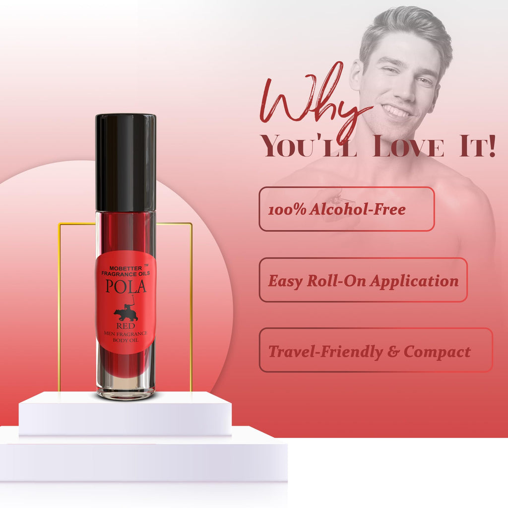 MOBETTER FRAGRANCE OILS Pola Red Fragrance Body Oil for Men