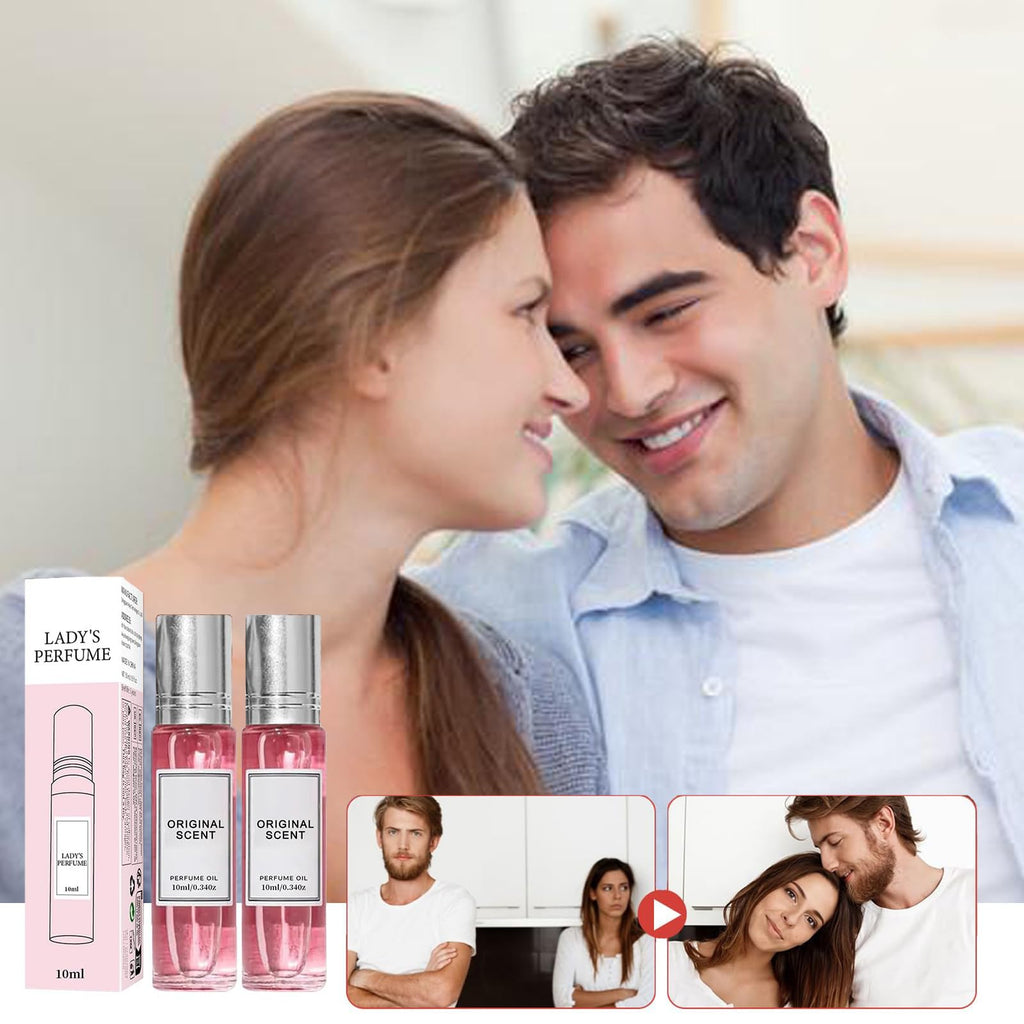Leixu 2Pcs Women’s Roll-On Perfume, Long-Lasting Fragrance with Natural Essential Oils for Daily Charm