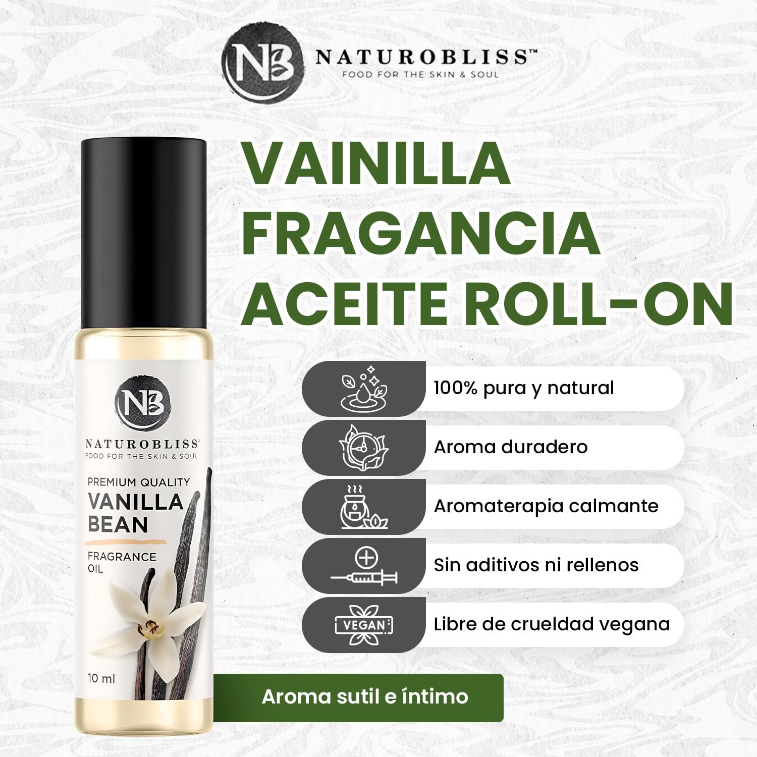 Pure Vanilla – Natural Fragrance Oil Roller 10ml