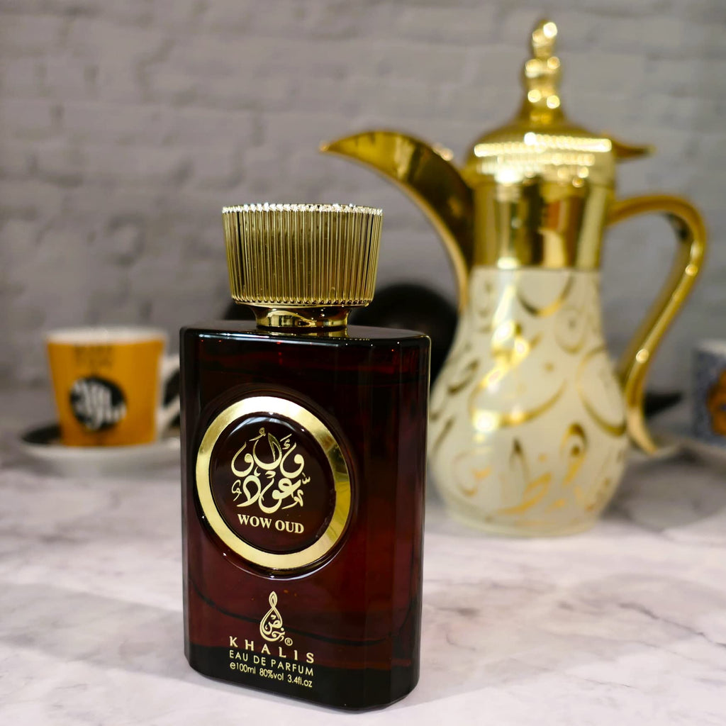Bakhoor Mamoul 80g and Wow Oud Perfume (3.4oz / 100 mL) Spray