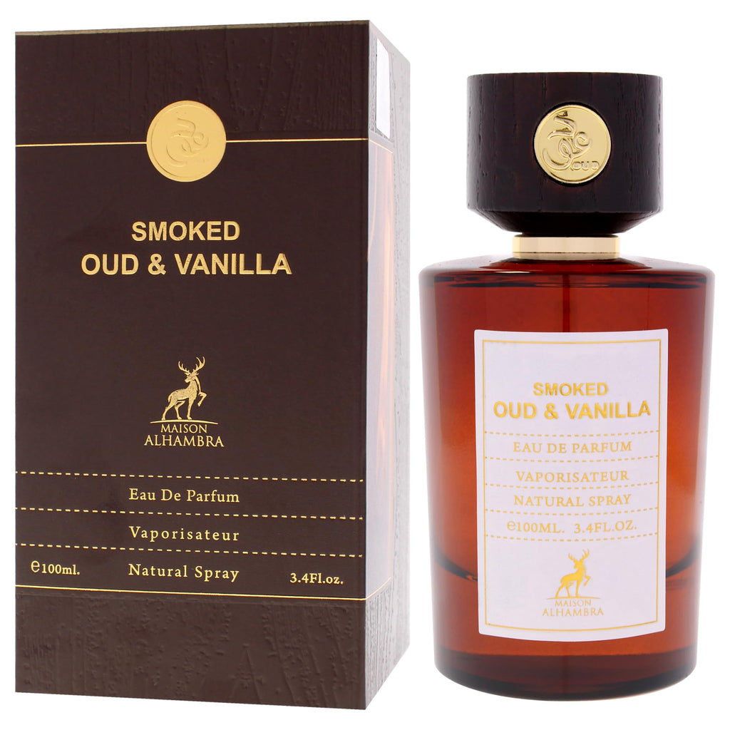 Smoked Oud And Vanilla by Maison Alhambra for Men - 3.4 oz EDP Spray