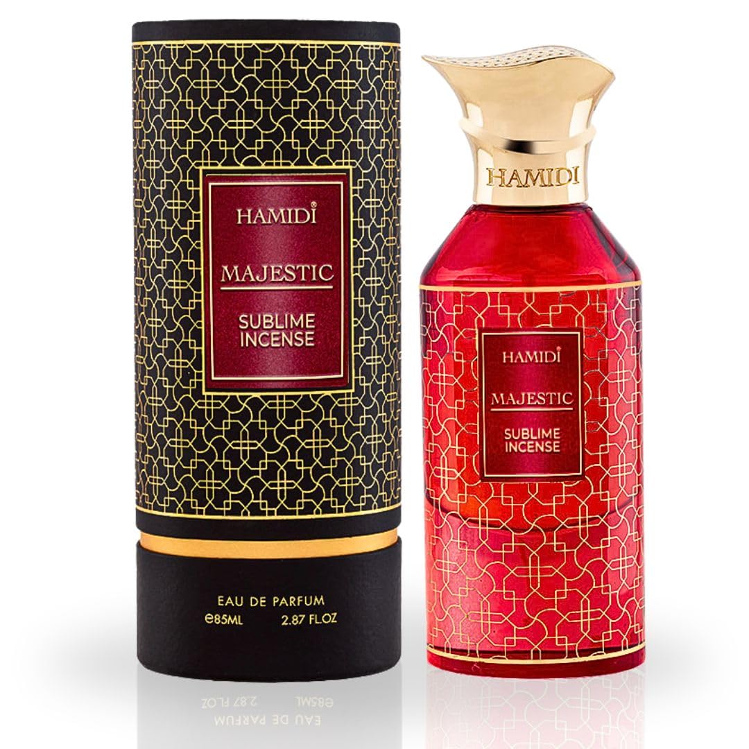 Hamidi MAJESTIC SUBLIME INCENSE Arabian Perfumes for Women & Men, Long Lasting Perfume Spray 85ML (2.8 OZ), Unisex Perfume, A Refreshing And Exquisite Aroma, Eau De Parfum