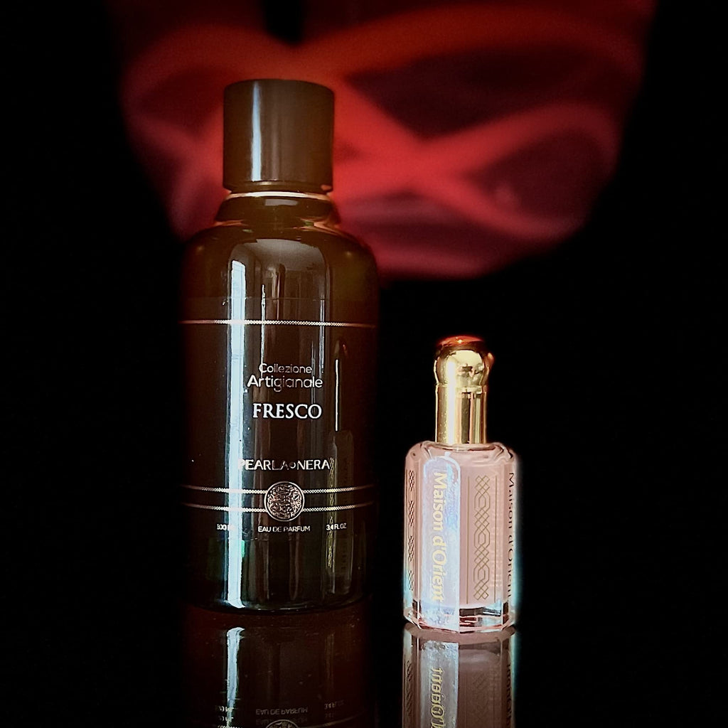 Maison d'Orient Layered Freshness and Purity PEARLA·NERA FRESCO Eau de Parfum Spray Fragrance and Pink Musk (مسك وردي) Hand-crafted Oil Perfume