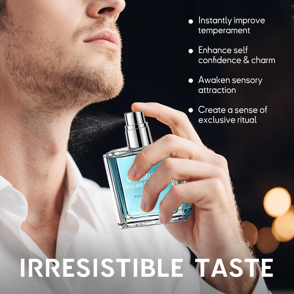 TDZLDM Pheromone Cologne for Men, Premium Long-Lasting Perfume Oil with Natural Notes, Masculine Scent to Boost Image and Confidence, 1.7+0.7Fl Oz