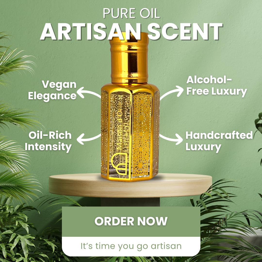 Spanish Sandalwood 12 mL, a Handcrafted Perfume Oil for Women and Men in Attar Style. Aromatherapy Grade Parfum and Body Massage Oil (Sandalo) – Alcohol Free, Long Lasting Oil, Compliment Magnet