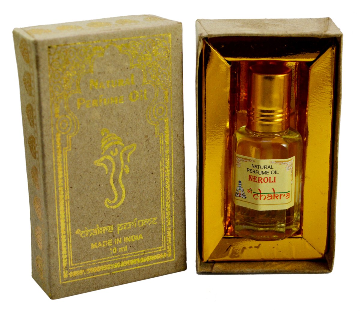 Chakra Neroli Natural Perfume Oil - 10 ml - Roll on Bottle