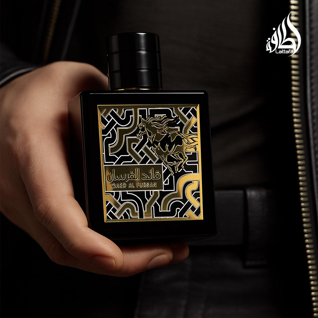 Lattafa Qaed Al Fursan for Men Eau de Parfum Spray, 3.04 Ounce