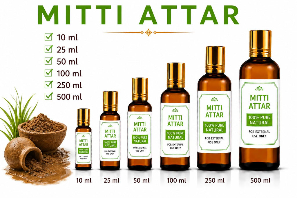 Ganesha Arts Mitti Attar Perfume Oil | Premium Alcohol Free Fragrance, 25 ML