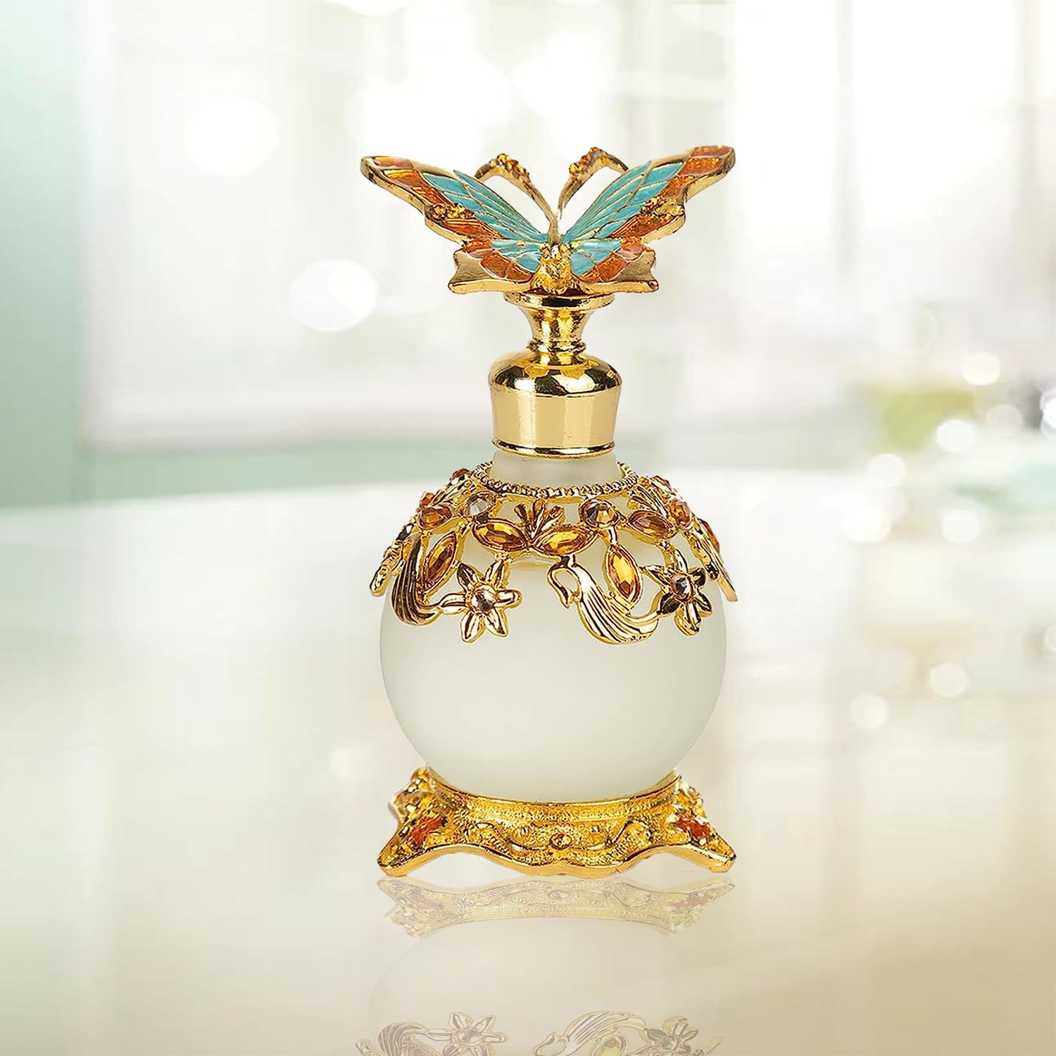 LIYJTK Arabian Perfume for Women, Halal Dubai Retro Concentrated Perfume Oil,25ml Luxurious Scent Enchanting Fragrance, Persistent Smell Perfect Travel Accessory