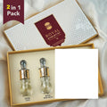 Royal Love and Royal Misk Rijali Traditional Middle Eastern Attar Perfume Oil Set, Glass Bottles Pack of 2 5ml each