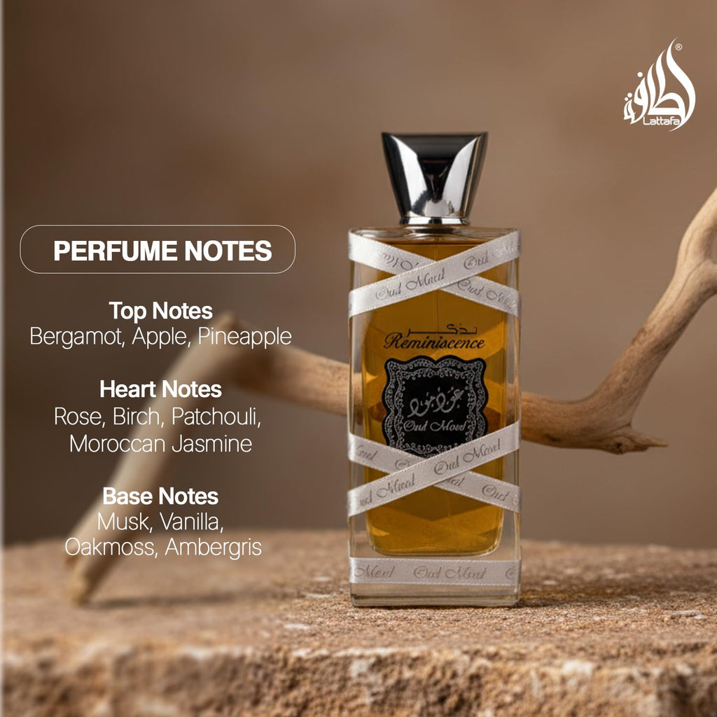 Lattafa Oud Mood Reminiscence for Unisex - 3.4 oz EDP Spray