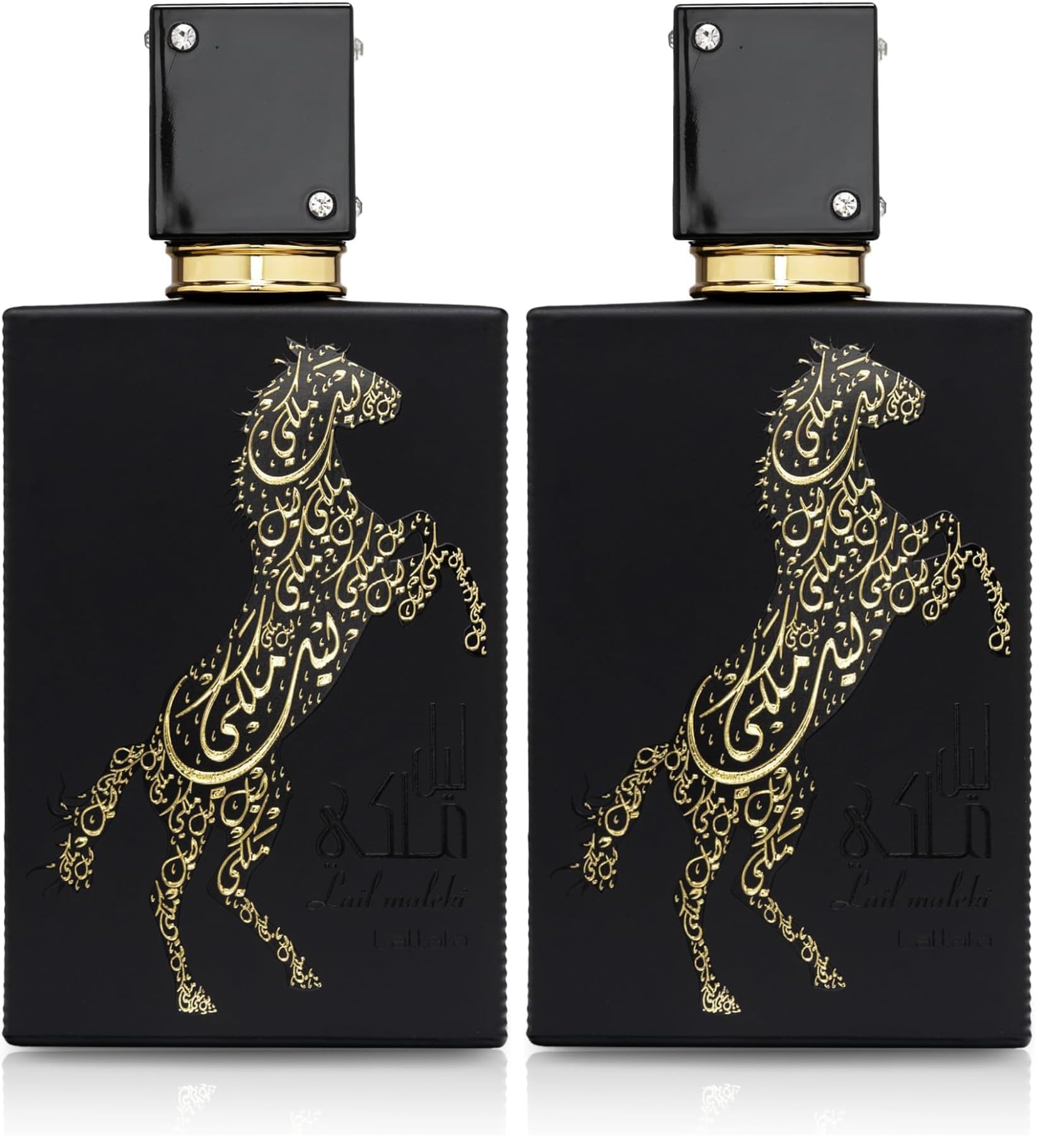 Lattafa Perfumes Lail Maleki for Unisex Eau de Parfum Spray, 3.4 Ounce (Pack of 2)