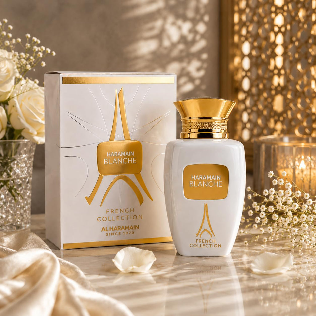 Al Haramain Blanche French Collection - Arabian Perfume for Women and Men - Unisex Perfume - Long Lasting Cologne for Men and Women - 3.3 oz