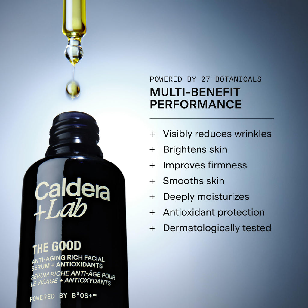 Caldera + Lab Men’s Skincare Set – The Regimen Rich: Cleanser, Moisturizer & Night Serum | Hydrating, Firming & Smoothing | Niacinamide, Clean, All Skin Types