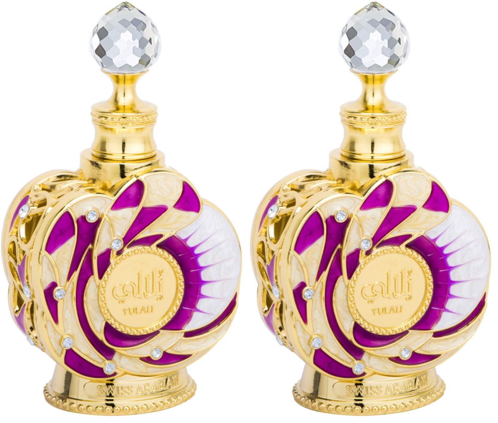 Swiss Arabian Yulali - Luxury Products From Dubai - Long Lasting And Addictive Personal Perfume Oil Fragrance - A Seductive Signature Aroma - 0.5 Oz,(Pack of 2)