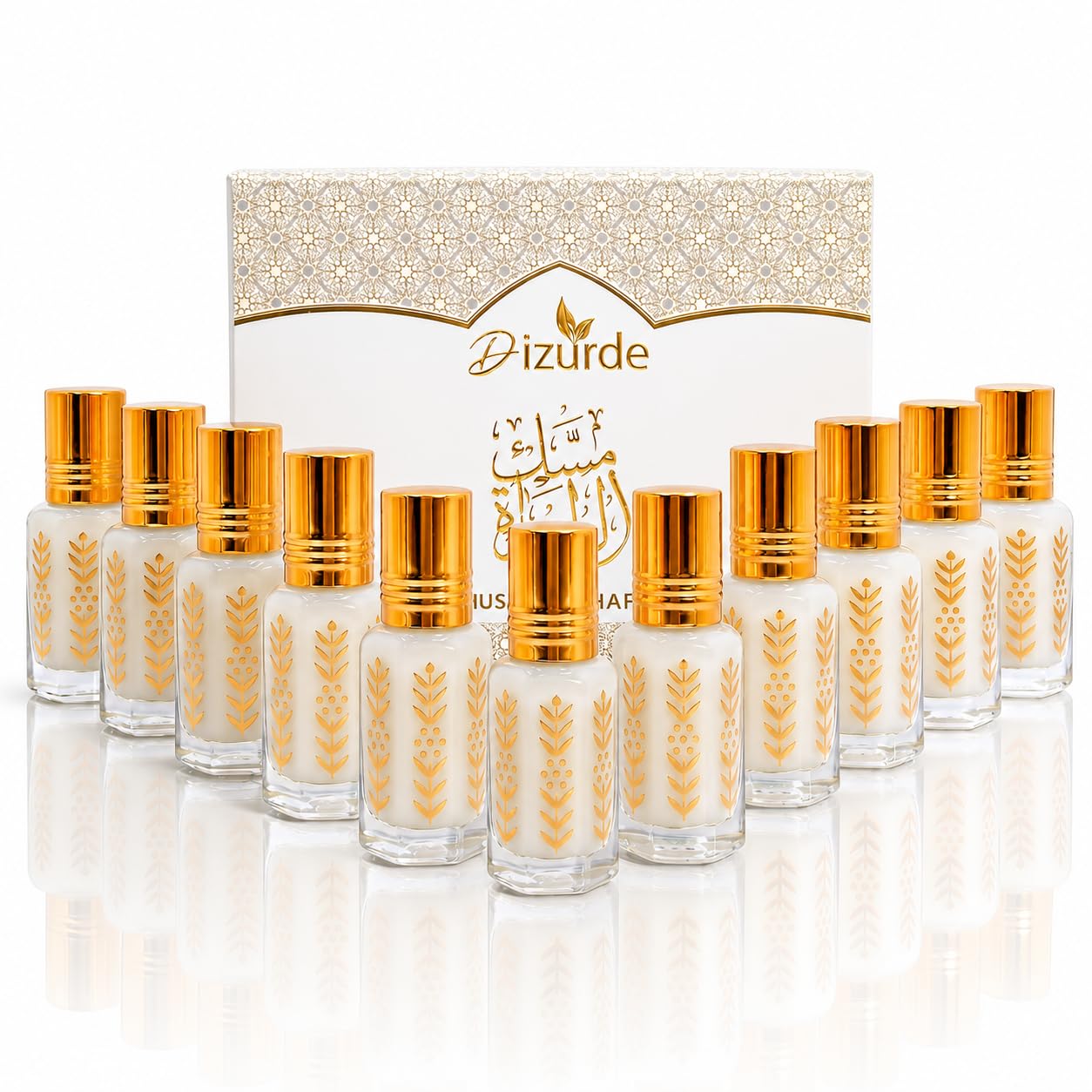 Dizurde Pack of 12 Musk Al Tahara 6mL | White Musk Perfume for Women | Egyptian Musk Oil Arabian Perfume | Soft Skin Scent for Everyday Wear & Layering