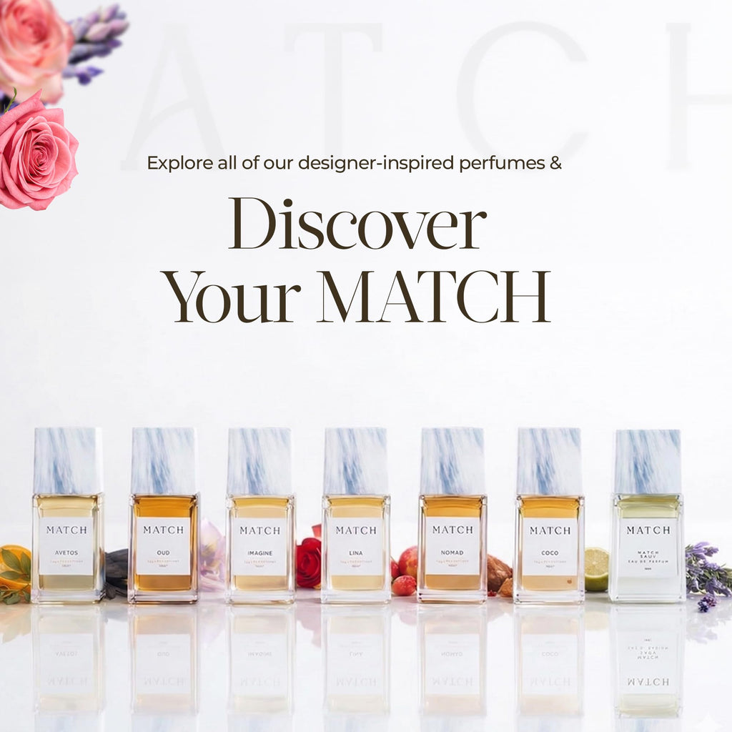 Match Oud Eau de Parfum - Luxury Oud Perfume with Citrus, Turkish Rose & Saffron - Amber, Leather & Vanilla Notes, Long Lasting Bold Fragrance for Men & Women 50 ml / 1.7 oz