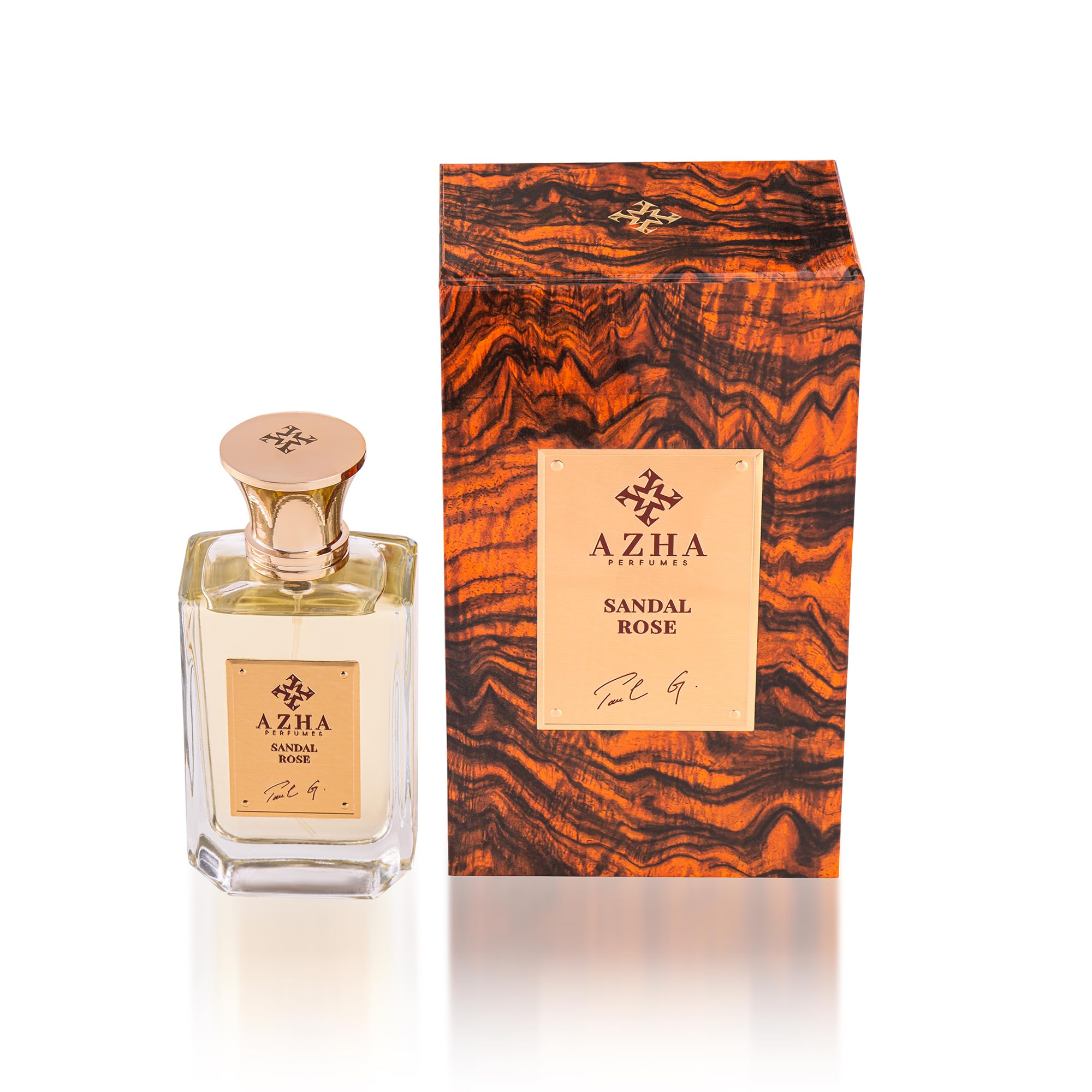 Azha Perfumes Sandal Rose Eau De Parfum For Women Spray 100ML (3.38 OZ) Arabian Perfume For Women Floral Notes Of Pink Pepper & Rose, Long Lasting Perfume For Women, Luxurious Fragrance