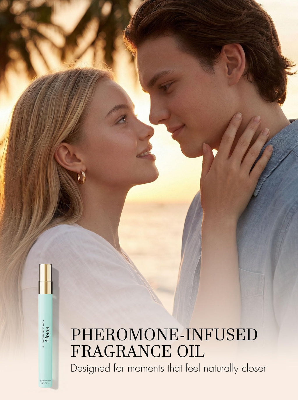 PUREU Pheromone Perfume for Women - Long Lasting Bright Orange Neroli & Sweet Marshmallow Scent, Extrait de Parfum Spray Oil, Travel Size Playful Party & Brunch Fragrance, 0.41 fl oz (12ml)
