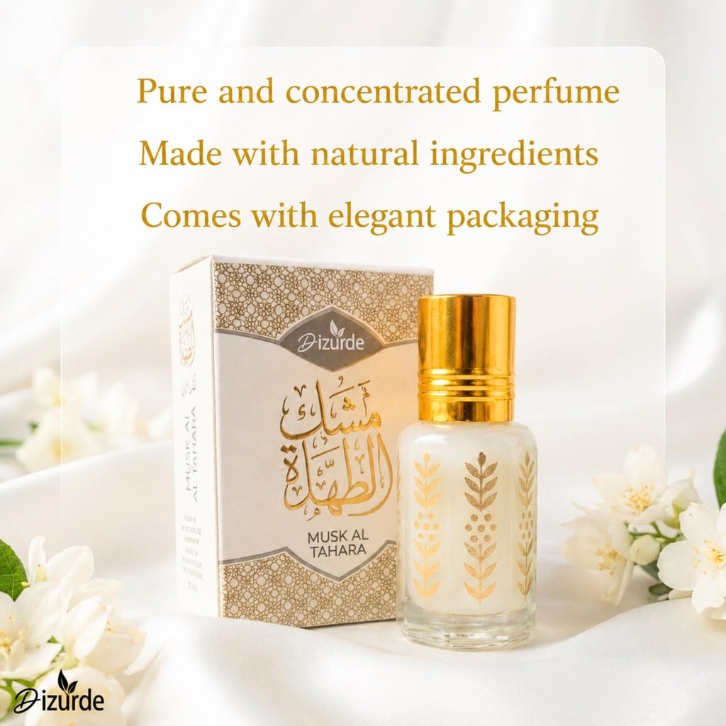 Dizurde Pack of 12 Musk Al Tahara 6mL | White Musk Perfume for Women | Egyptian Musk Oil Arabian Perfume | Soft Skin Scent for Everyday Wear & Layering