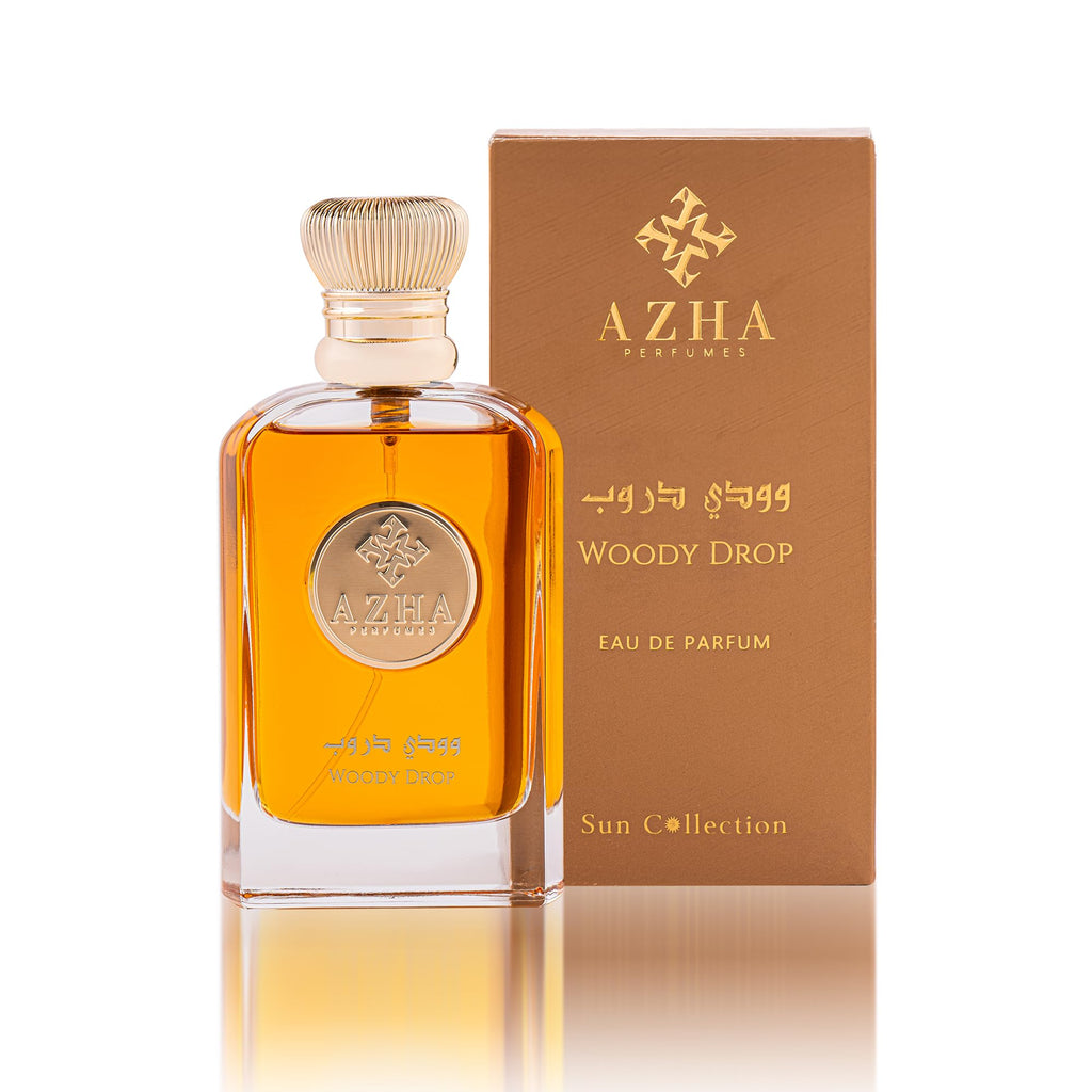 Azha Perfumes Woody Drop Eau De Parfum Men Spray 100ML (3.38 OZ) Arabian Perfume for Men Woody Notes Of Raspberry And Sandalwood, Long Lasting Perfume For Men, Luxurious Fragrance