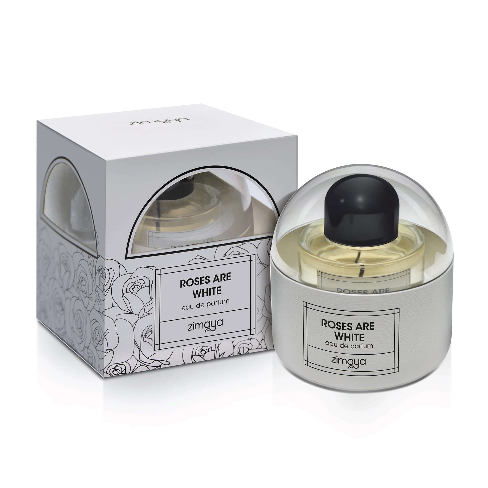 Zimaya Roses Are White Eau De Parfum For Men, 100ML