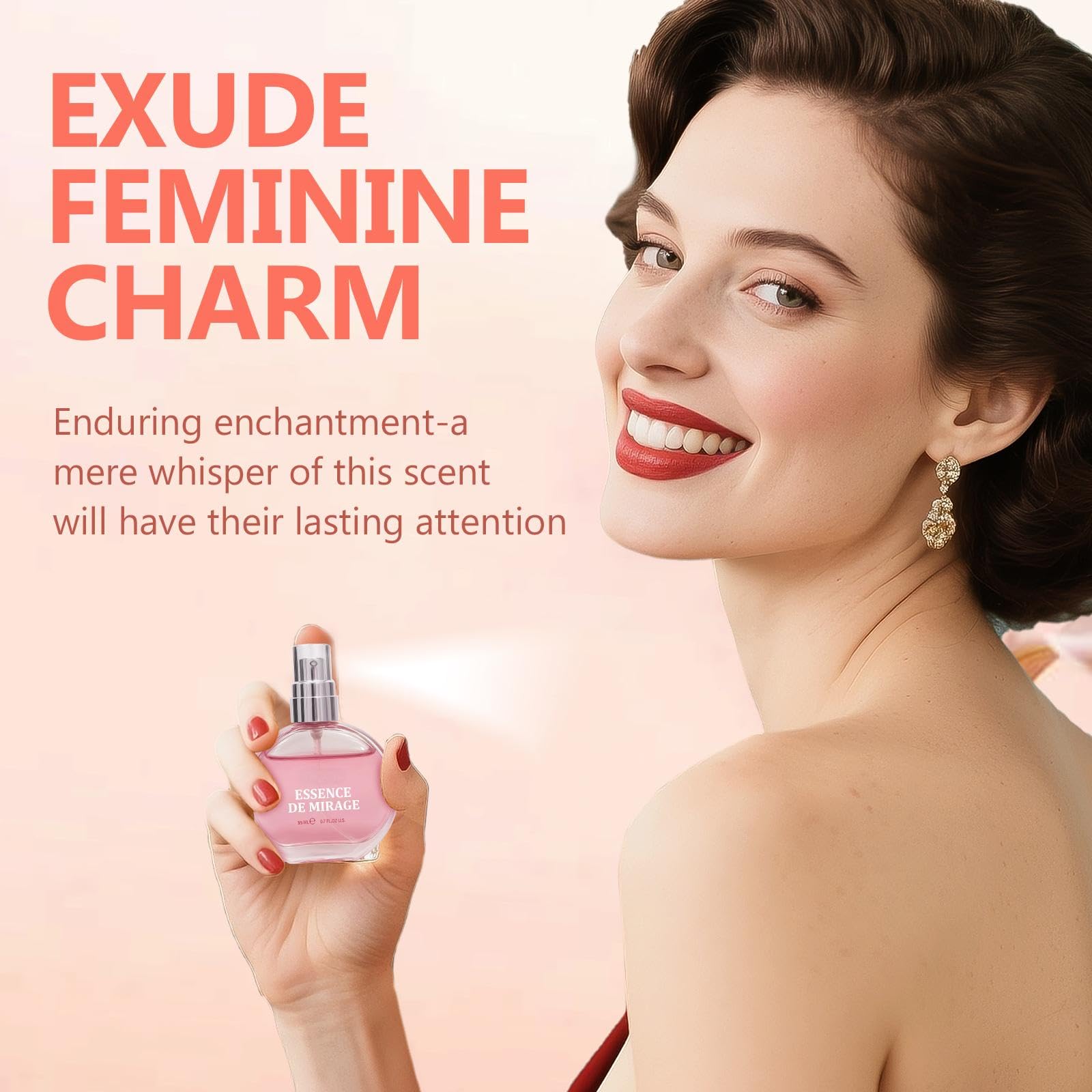 TDZLDM Pheromone Perfume for Women, Long-Lasting Fragrance Oil with Natural Essence, Elegant Scent to Enhance Your Allure and Confidence