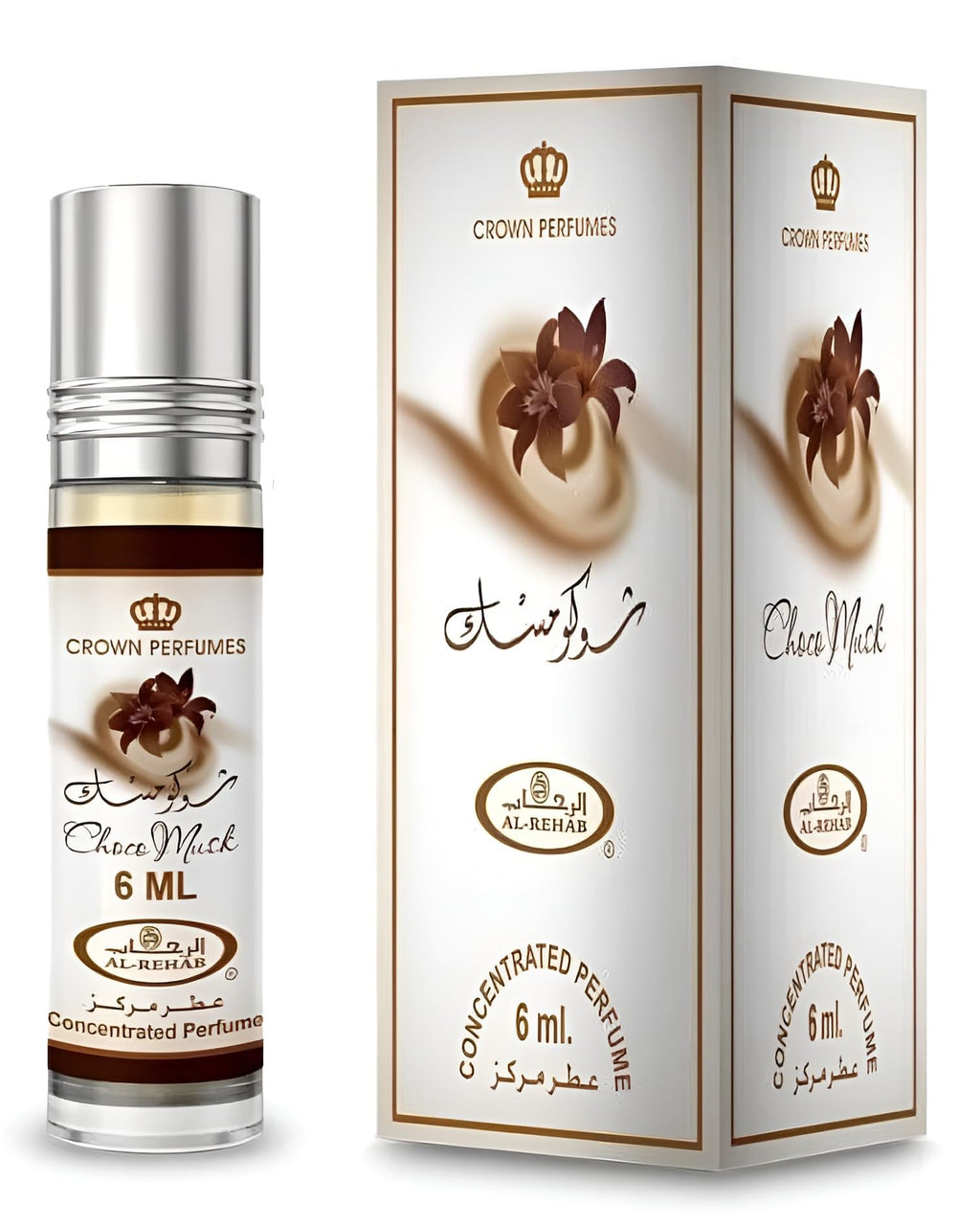 Al-Rehab PERFUMES Choco Musk 6Ml Unisex Concentrated Perfume Rollon (Pack of 2)