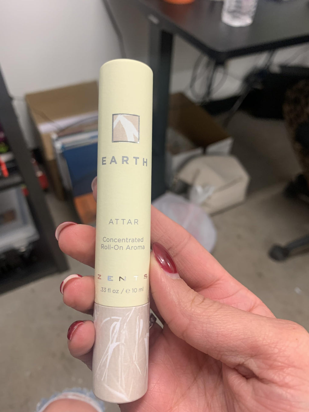 Zents Attar Fragrance Concentrate (Earth Fragrance) | Roll-On Perfume & Aromatherapy | Long-Lasting Scent for Travel | Natural Essential Oils | .33 oz