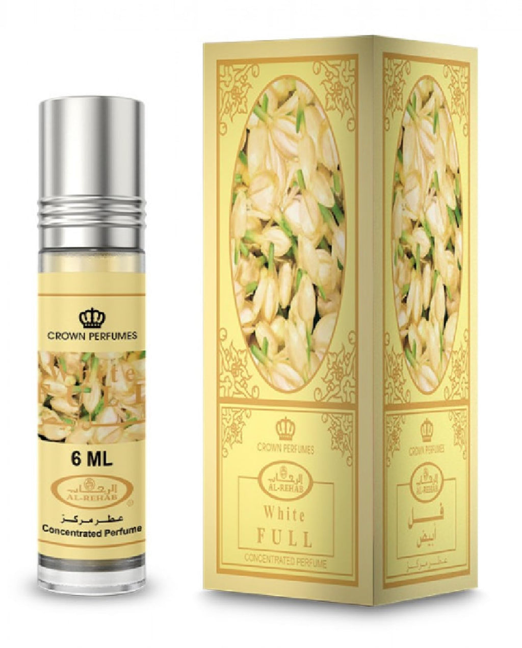 Al Rehab White Full Concentrated Perfume Rollerball, 0.20 Ounce / 6ml
