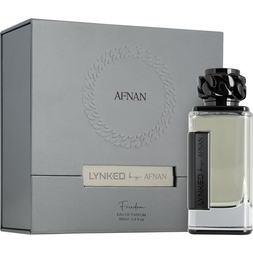 Afnan Lynked Freedom (Black) For Men Eau De Parfum, 3.4 Fl. Oz
