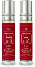 Al-Rehab Rasha Concentrated Perfume Rollerball for Women, 0.2 Ounce / 6ml (Pack of 2)