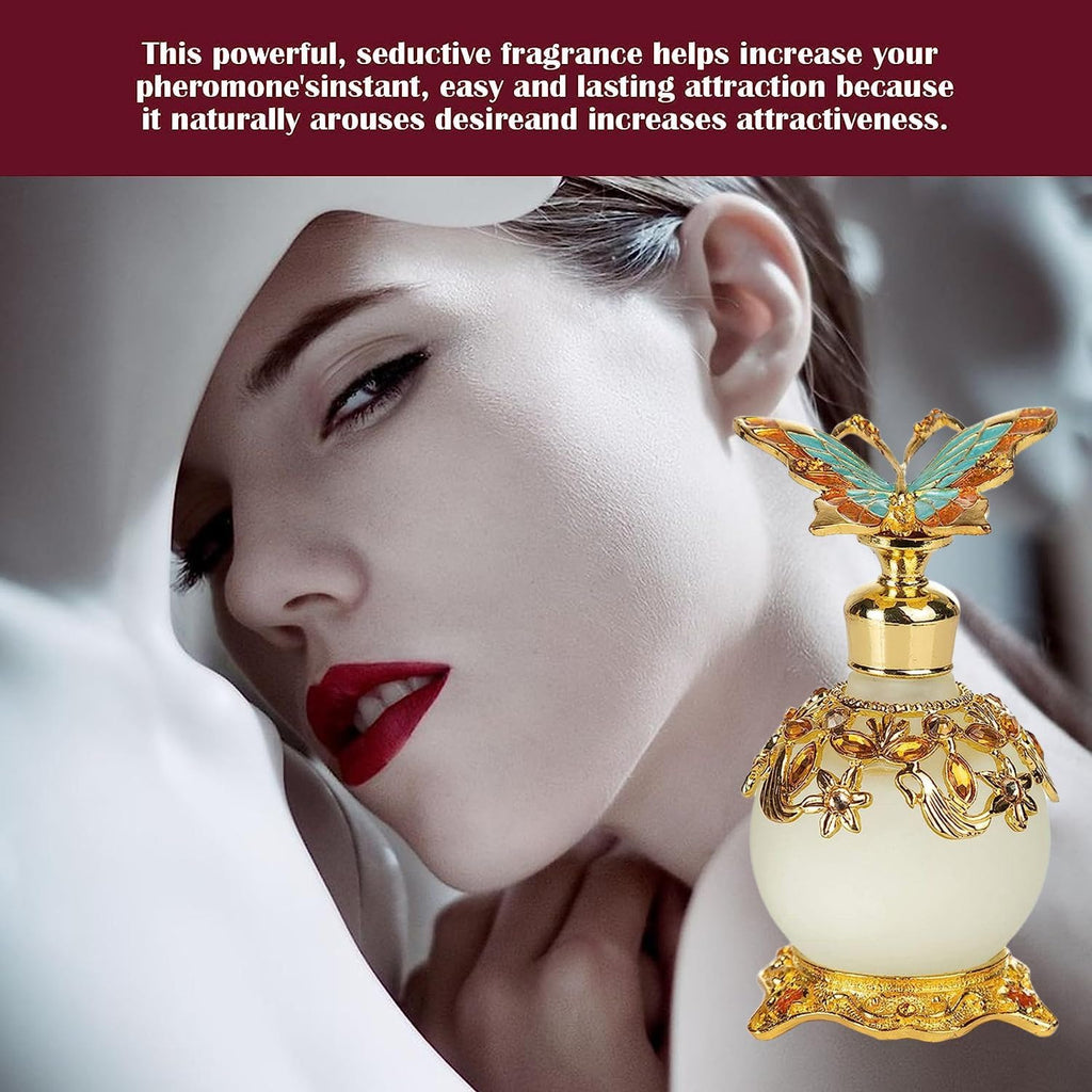 LIYJTK Arabian Perfume for Women, Halal Dubai Retro Concentrated Perfume Oil,25ml Luxurious Scent Enchanting Fragrance, Persistent Smell Perfect Travel Accessory