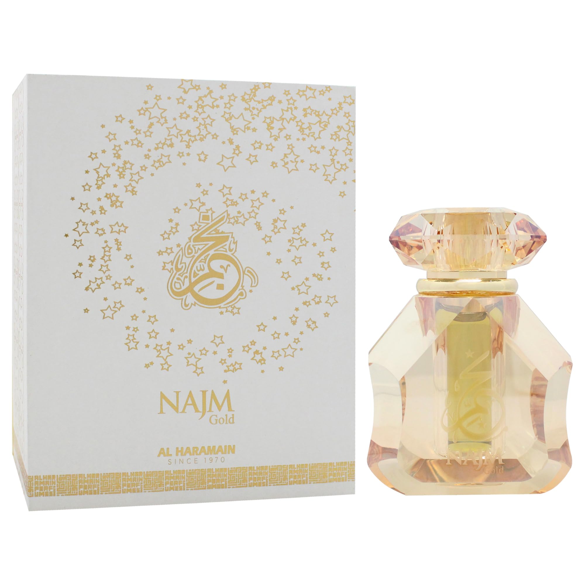 Najm Gold by Al Haramain for Unisex - 0.6 oz Perfume Oil