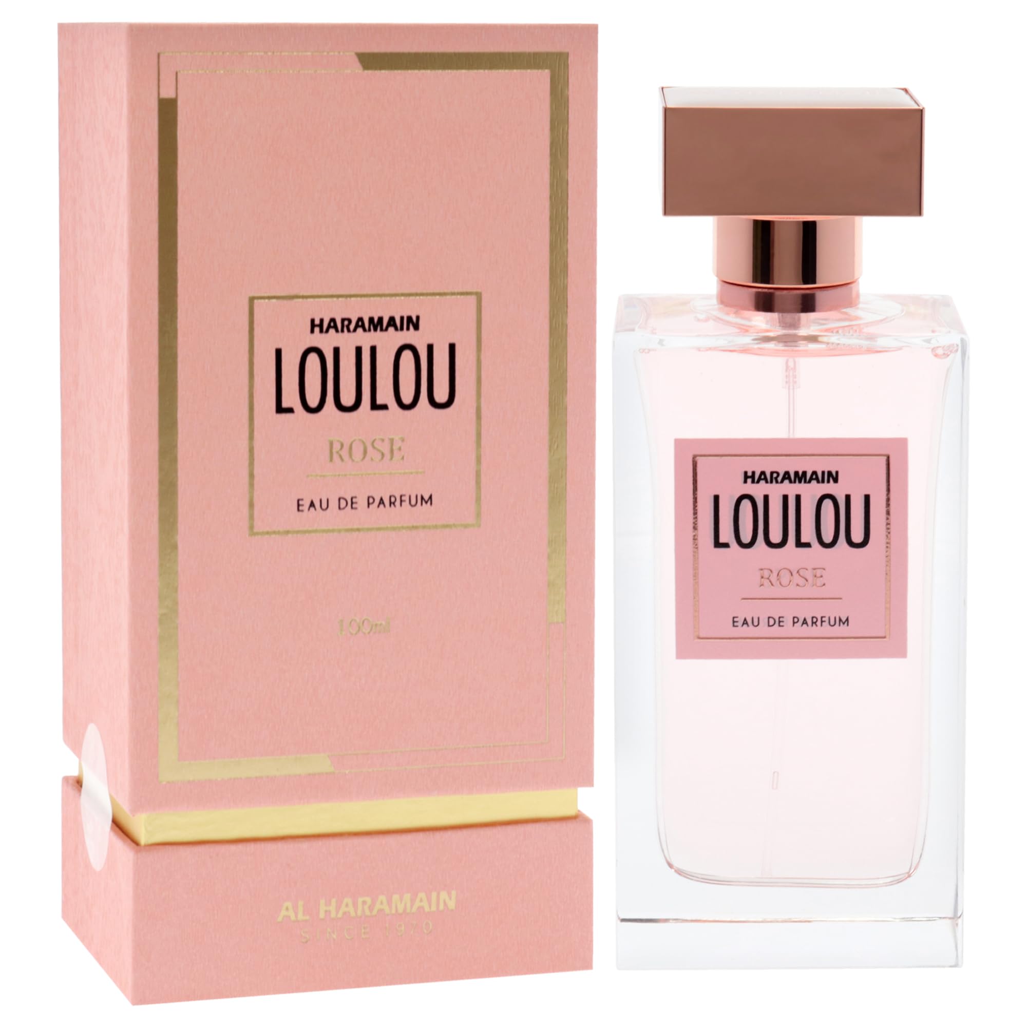 Al Haramain Loulou Rose - Perfume for Women - Long Lasting Body Spray - Fragrant Masterpiece with Peony, Litchi and Nutmeg - 3.33 oz EDP Spray