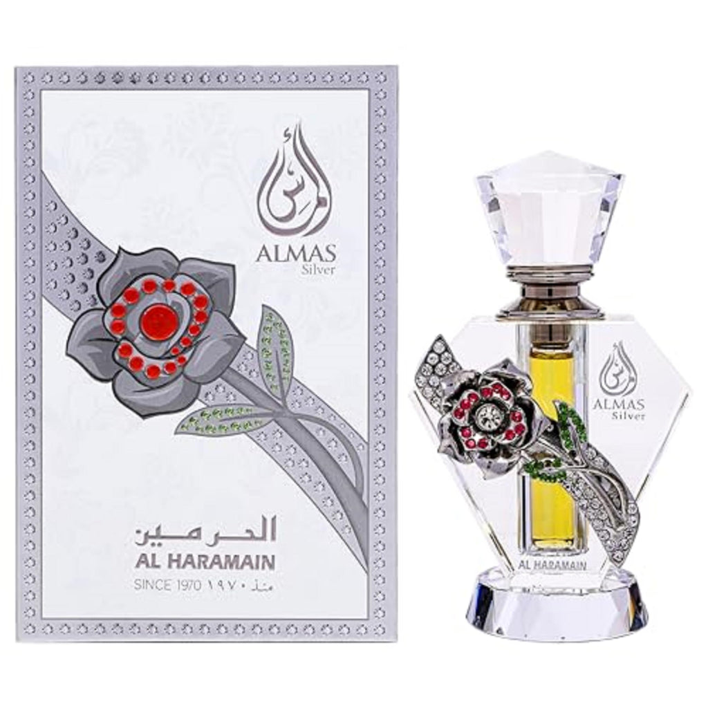 Al Haramain Almas Silver 0.33 oz Perfume Oil (Mini)
