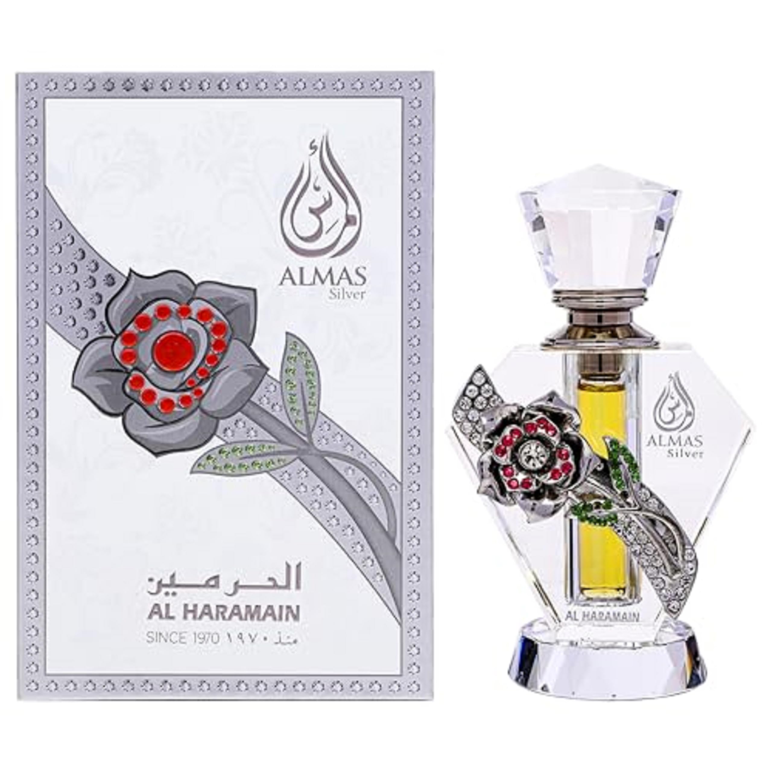 Al Haramain Almas Silver 0.33 oz Perfume Oil (Mini)