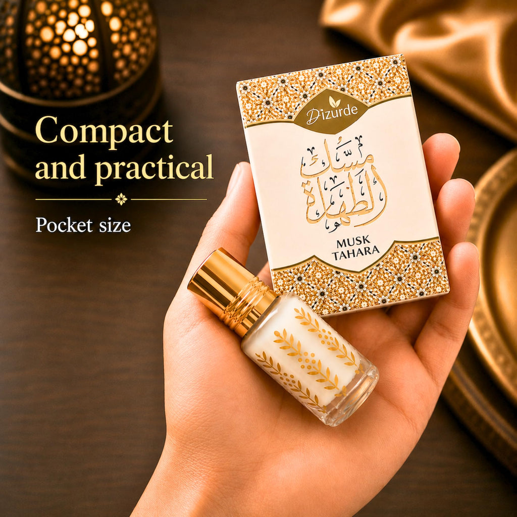 Dizurde Pack of 12 Musk Al Tahara 6mL | White Musk Perfume for Women | Egyptian Musk Oil Arabian Perfume | Soft Skin Scent for Everyday Wear & Layering