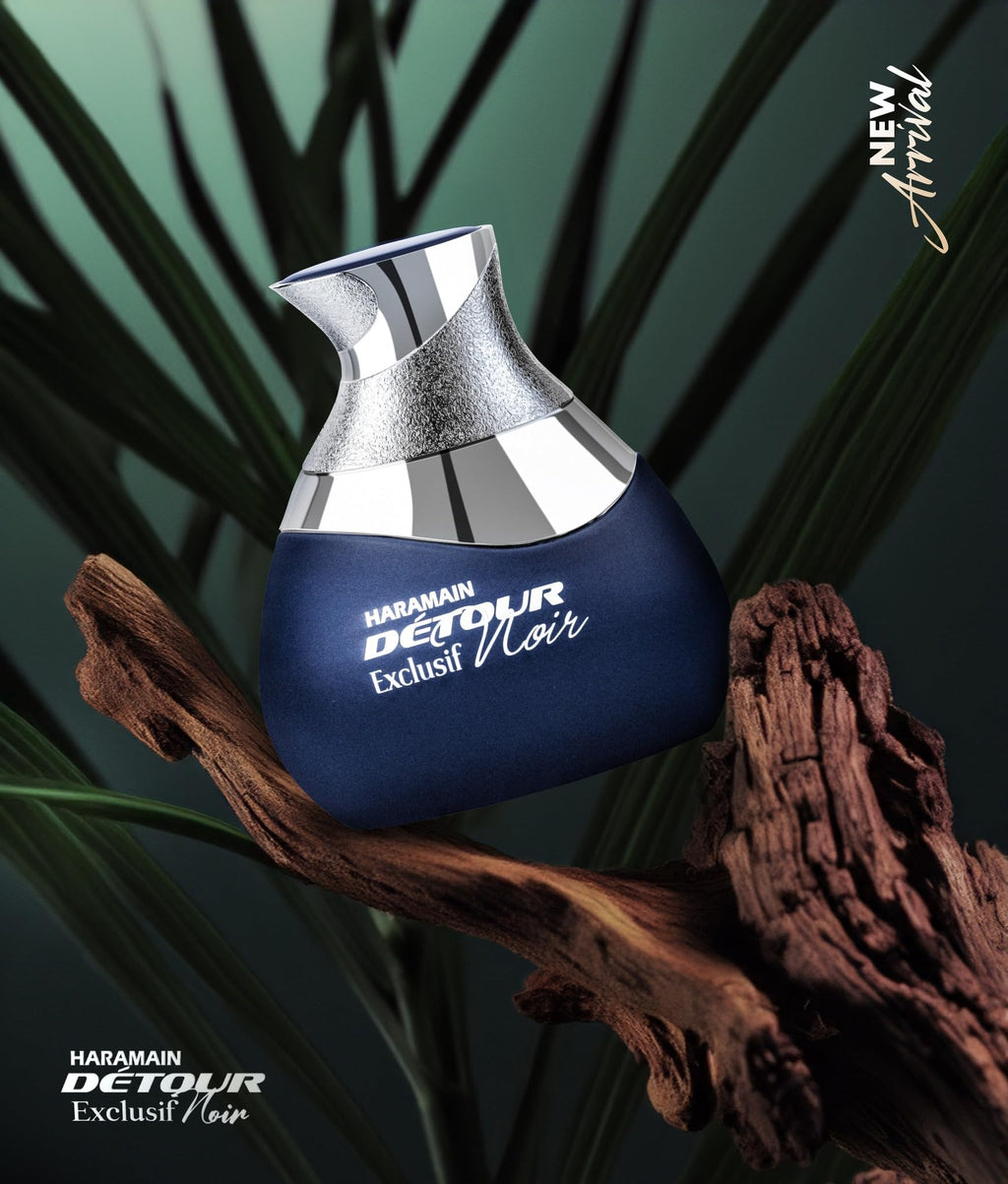 Al Haramain Detour Noir Exclusif Eau de Parfum Spray for Unisex, 3.4 Ounce