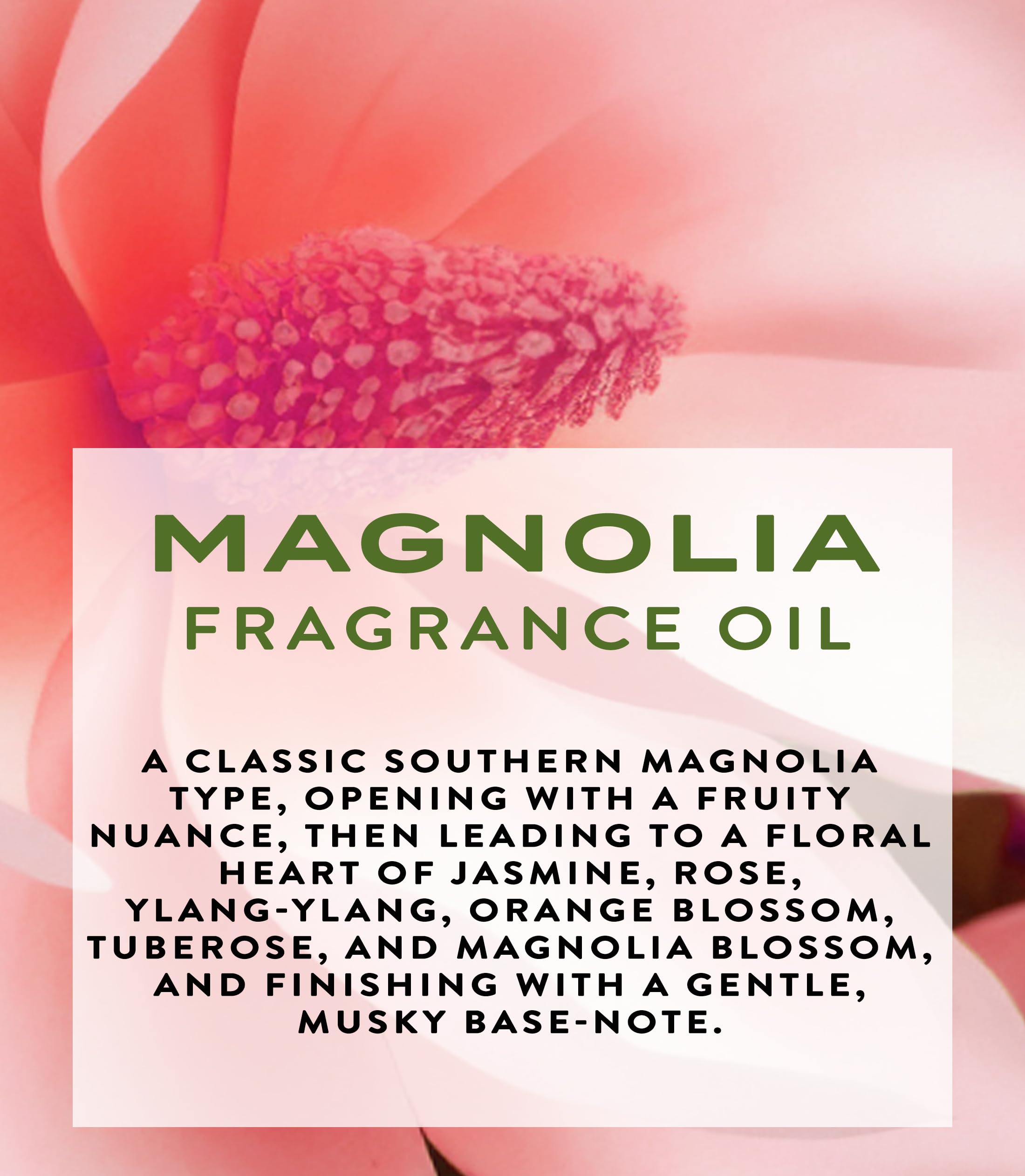 Botanical Beauty MAGNOLIA FRAGRANCE OIL ROLL-ON 0.169 Fl Oz 5 ml Rollerball Perfume, Long Lasting an luxury scent of blend of Jasmine, Rose, Ylang-Ylang, Orange Blossom, Tuberose, Magnolia Blossom