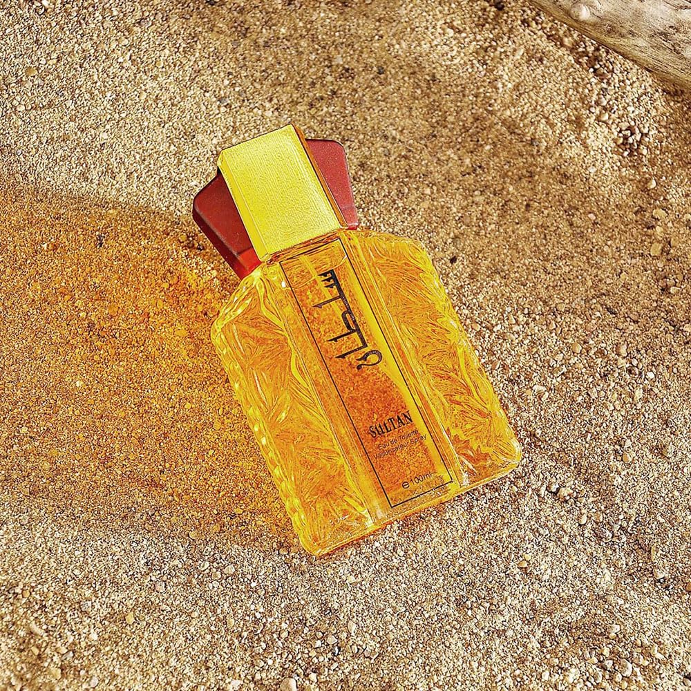 AJIEDSBHI Dubai Perfume for Men - Sultan Gold Oil, 3.4 Fl.oz Elegant & Long Lasting Scent, Exotic Arabian Spray (Black Box)