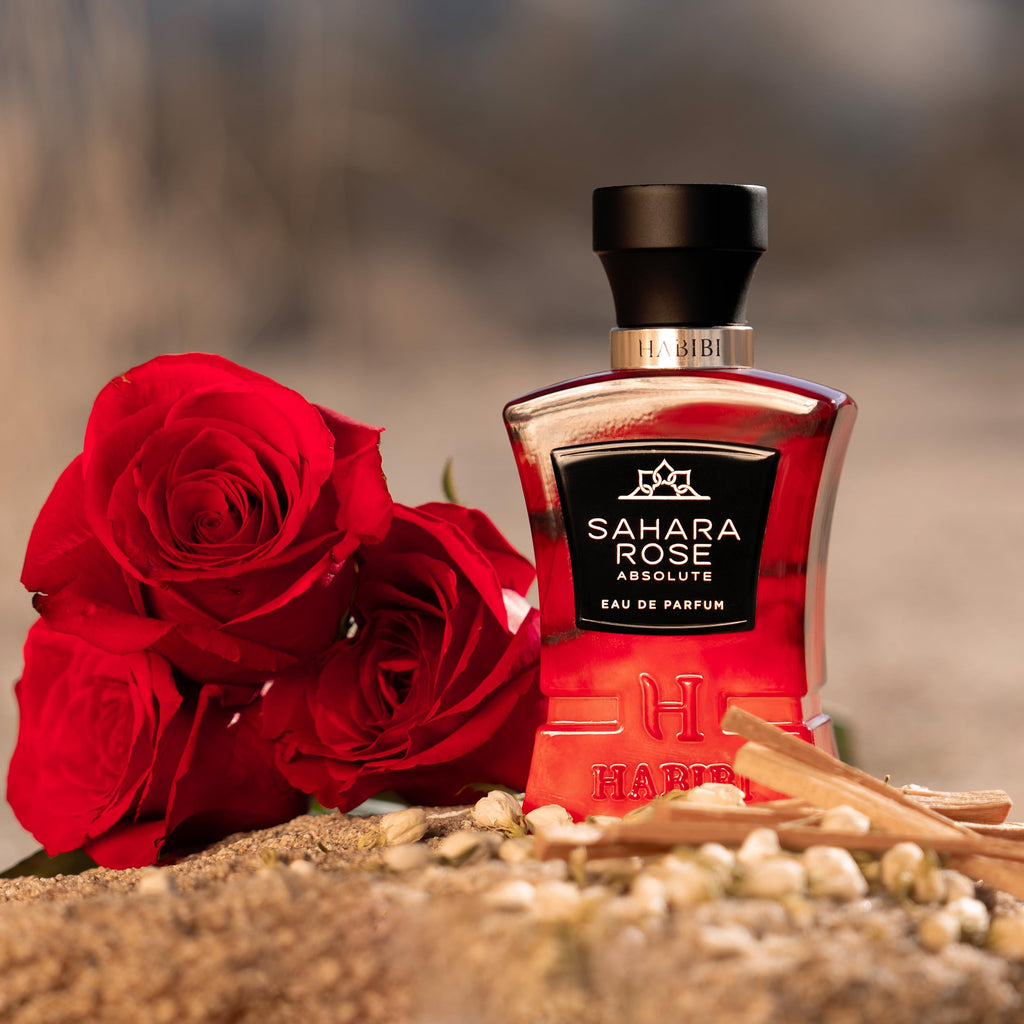 H HABIBI Honey Oud & Tobacco Honey Perfume and Sahara Rose Absolute for Men & Women - Woody, Smokey, Sweet, Spicy & Musky Notes with Sandalwood, Amber, & White Musk - Romantic Long-Lasting Eau de Par