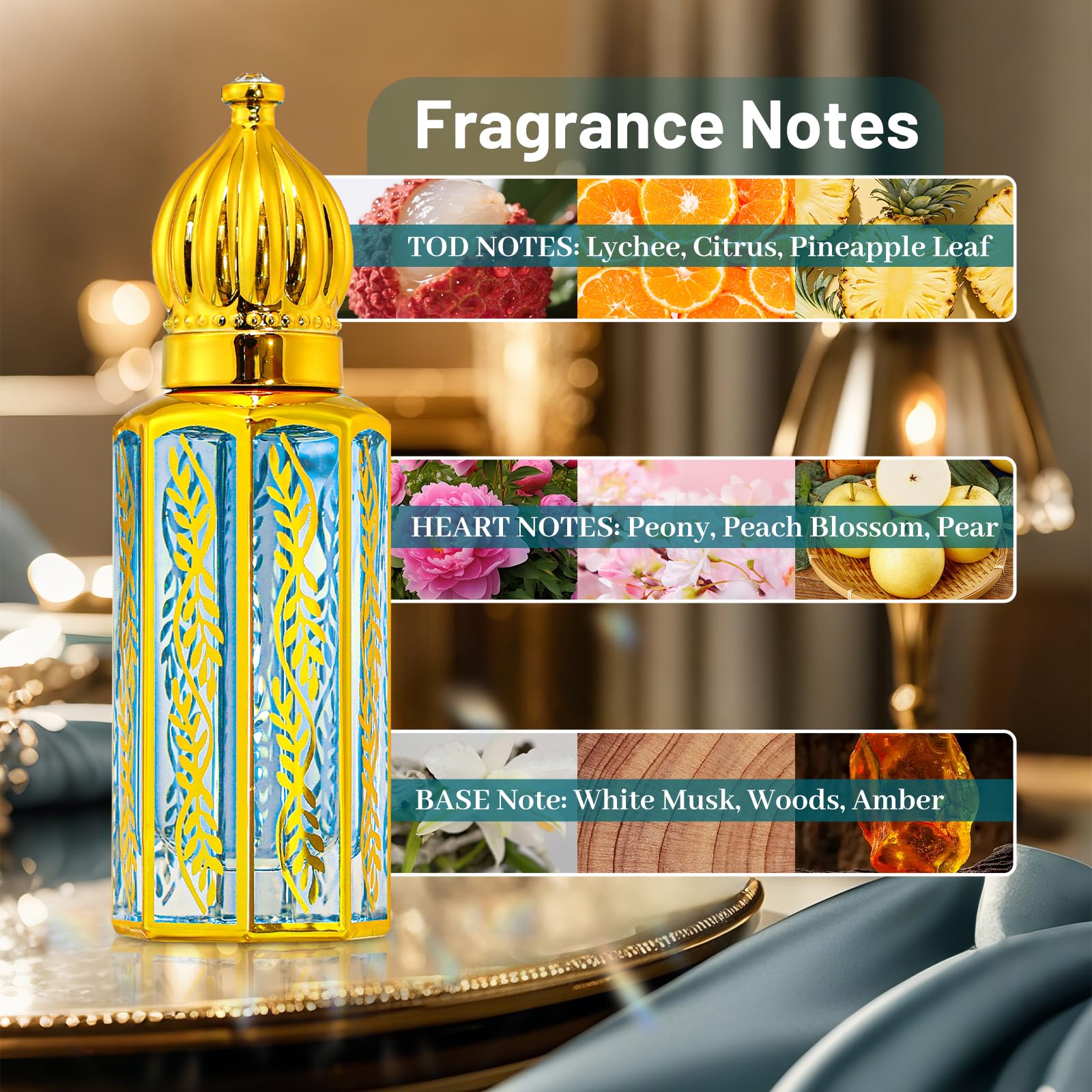 Arabian Trio – Luxury Perfume Oil Set for Women 1.2oz